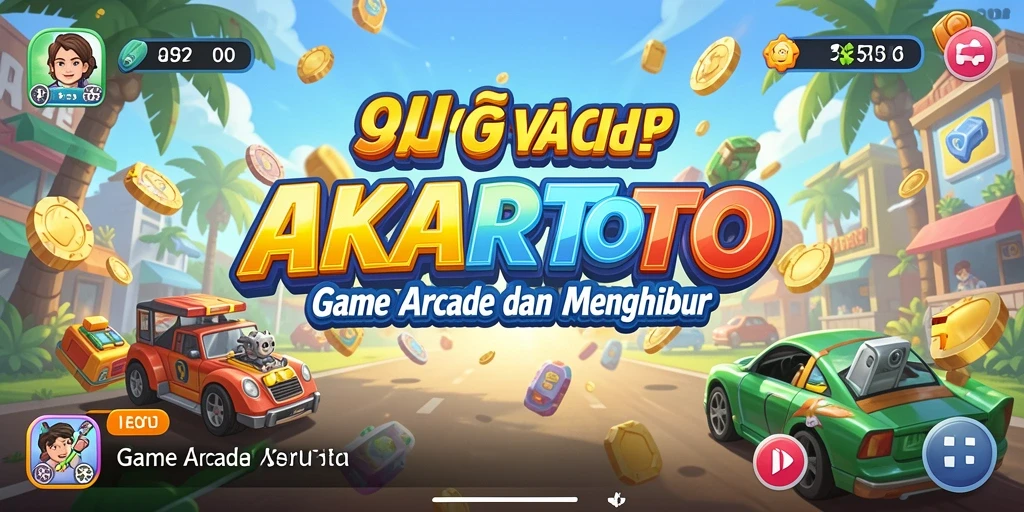 Screenshot menunjukkan gameplay menantang dan seru dari AKARTOTO.