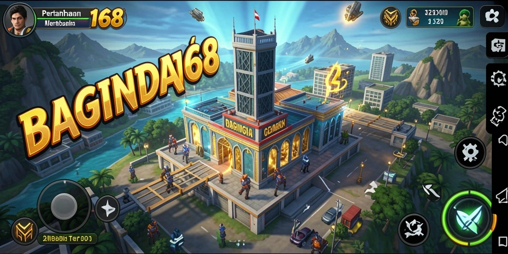 Tampilan gameplay menara pertahanan yang menantang di BAGINDA168.
