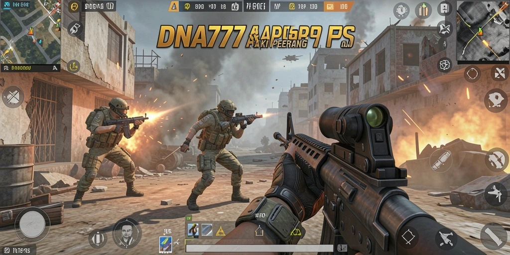 Tampilan gameplay seru dalam DNA777 dengan aksi tembak-menembak yang intens.
