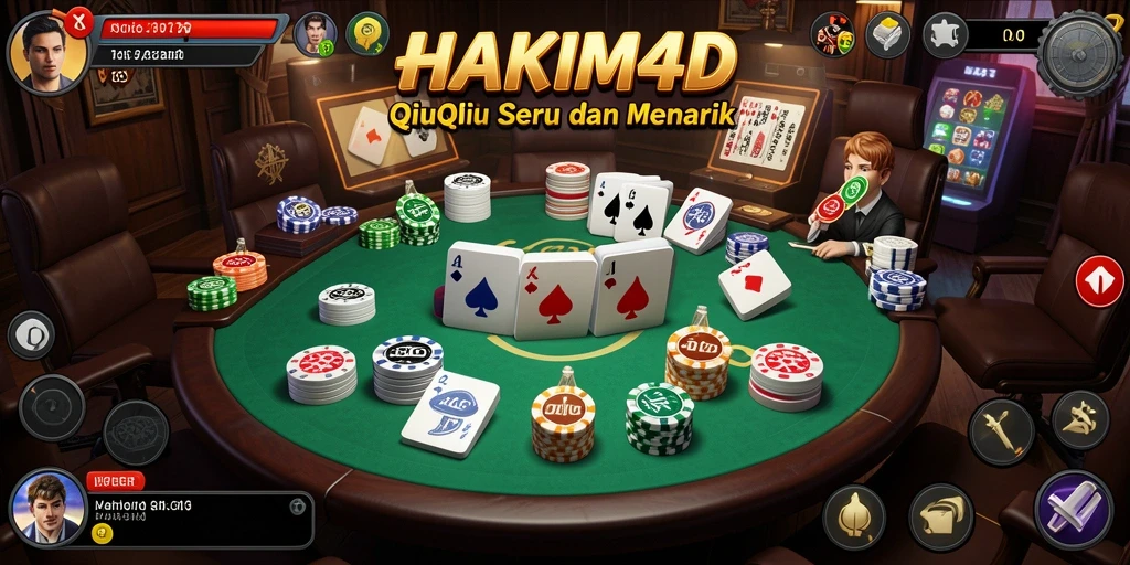 Screenshot HAKIM4D menampilkan aksi seru QiuQiu.