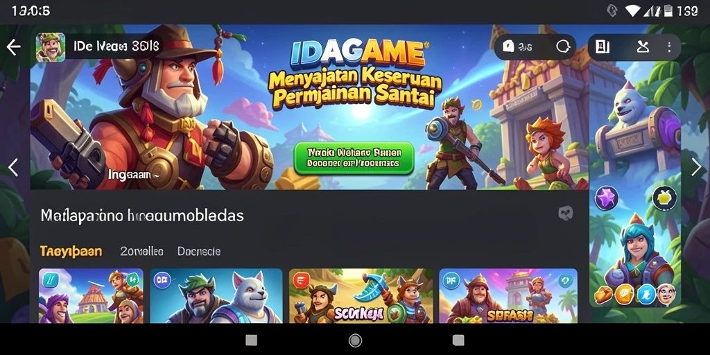 Tampilan gameplay <strong>IDAGAME</strong> yang ceria dan menawan.