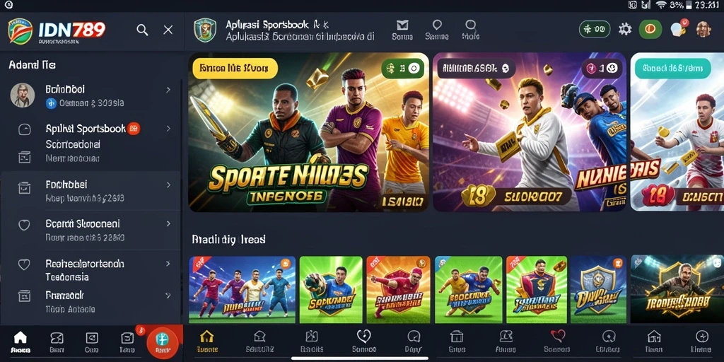 Tampilan menarik dari gameplay Sportsbook IDN789