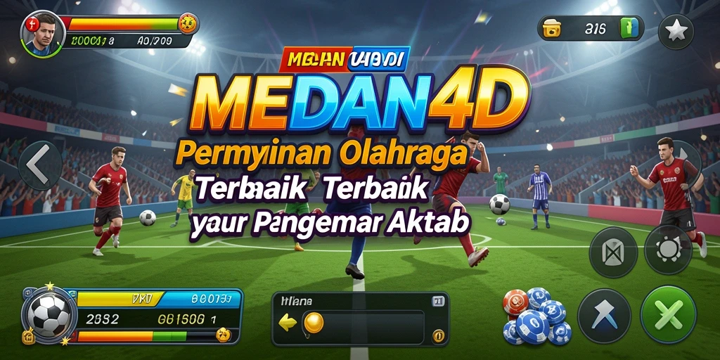 Tangkapan layar menunjukkan aksi seru dalam pertandingan olahraga MEDAN4D.