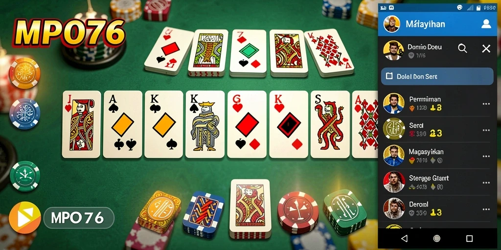 Tampilan gameplay seru pada MPO76 dengan banyak pemain aktif.