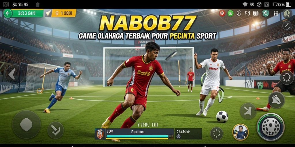 Tampilan gameplay NABOB77 menampilkan aksi olahraga yang seru dan menantang.