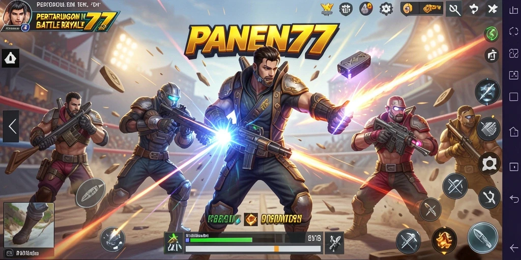 Screenshot gameplay seru di arena pertempuran PANEN77.