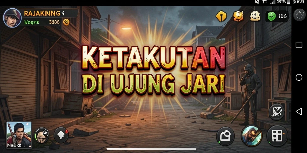 Screenshot menampilkan karakter utama dalam situasi yang mencekam.