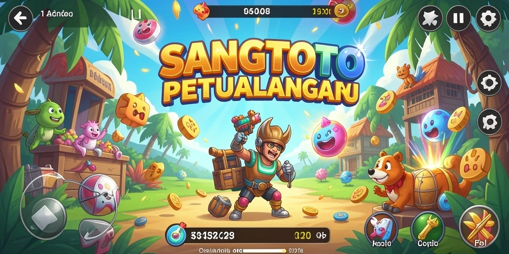 Tampilan gameplay SANGTOTO yang seru dan penuh warna.
