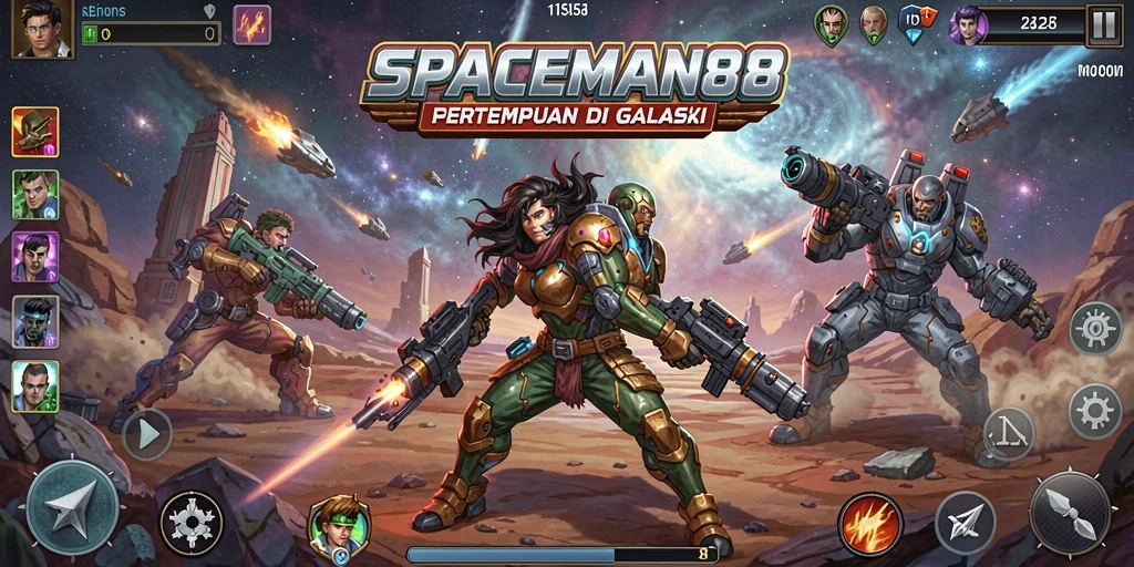 Screenshot gameplay SPACEMAN88 yang intens dan mendebarkan