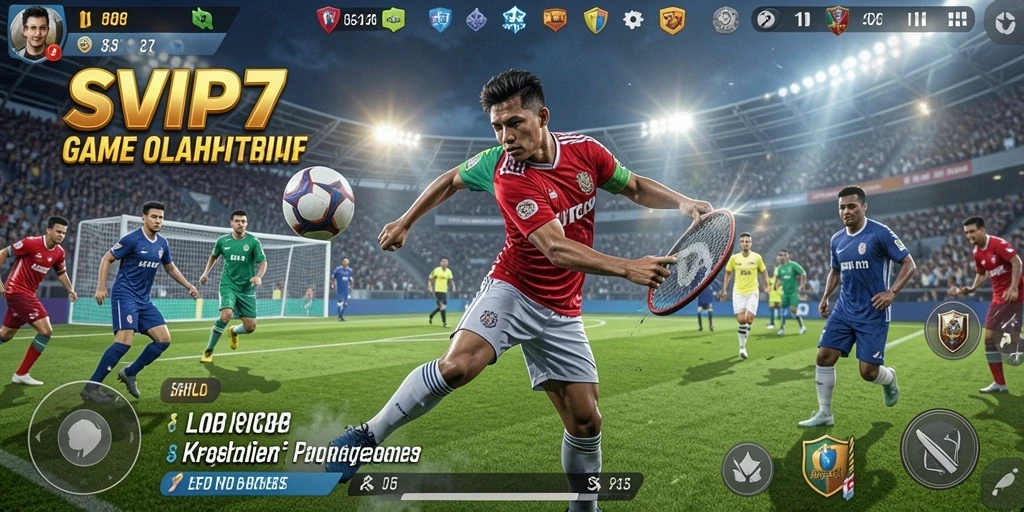 Tampilan gameplay seru SVIP7 menampilkan aksi olahraga yang mengasyikkan.
