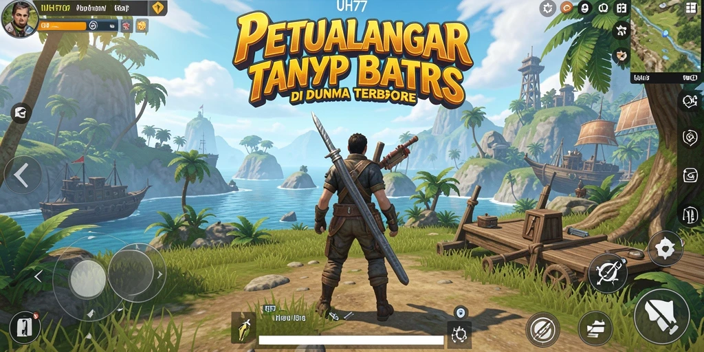 Gameplay UH77 yang menakjubkan di dunia terbuka.