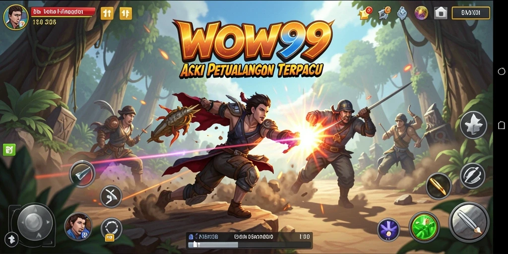 Skrinsot gameplay WOW99 menampilkan pertempuran epik yang mendebarkan.
