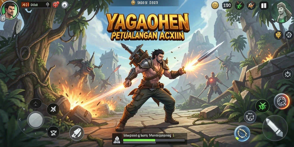 Tampilan gameplay seru dari YAGAOHEN, penuh aksi mendebarkan.